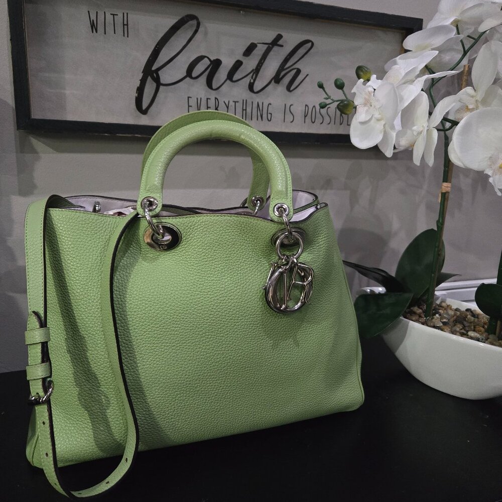 EUC Christian Dior Diorissimo Large Shopping Tote with Removable Strap